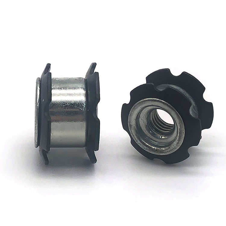 非標定制鐵鍍鋅M6M8連接件管內(nèi)梅花彈片螺母