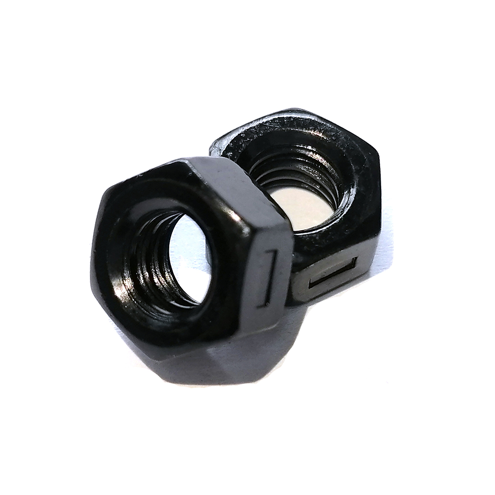 工廠生產(chǎn)8.8級高強度六角螺母 氧化發(fā)黑六角螺母加厚螺母 細扣六角螺絲帽定制非標螺母