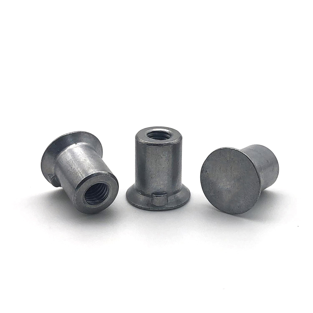 非標(biāo)T型焊接螺母臺(tái)階圓柱螺母法蘭盤圓柱螺母冷鐓鐵板t帽本色螺母