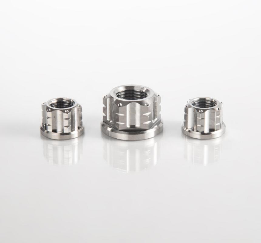 Gr5 Ti 鈦合金電動車電機螺母 M16 M18 六角法蘭鈦螺母